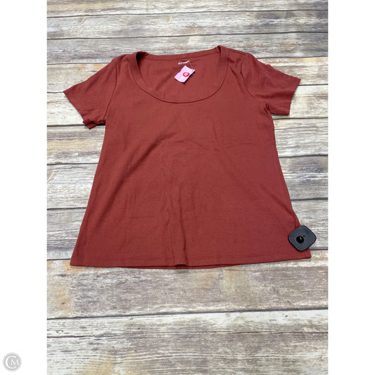 Top Short Sleeve By Old Navy In Tan, Size: Xl