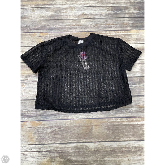 Top Short Sleeve Basic By No Boundaries In Black, Size: S