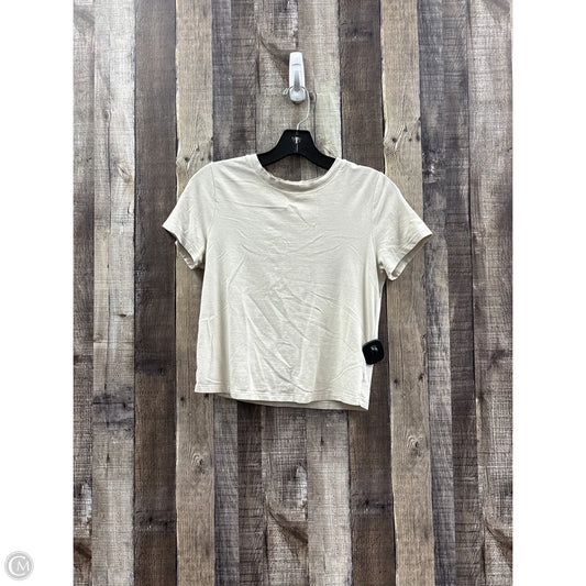 Top Short Sleeve Basic By Old Navy In Beige, Size: S
