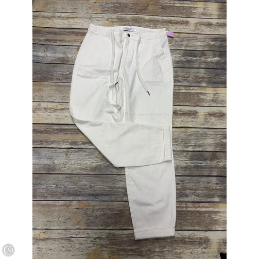 Jeans Straight By Judy Blue In White Denim, Size: 12