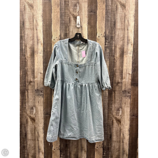 Dress Casual Short By Cme In Blue Denim, Size: M
