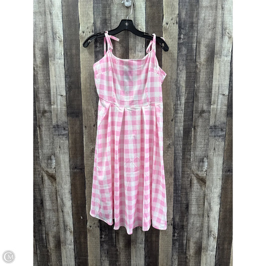 Dress Casual Midi By Cmf In Checkered Pattern, Size: S