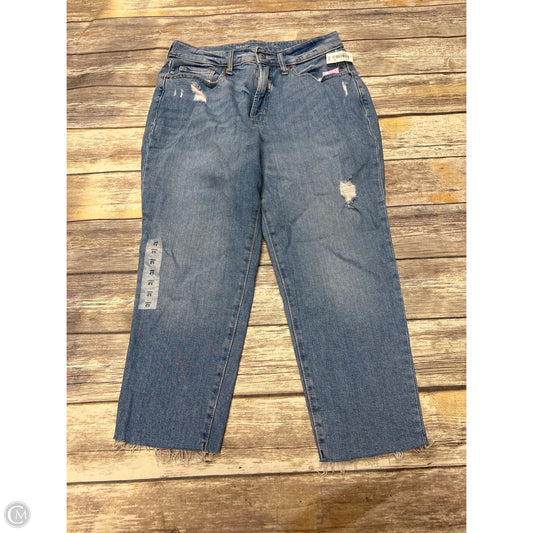 Jeans Straight By Old Navy In Blue Denim, Size: 12p