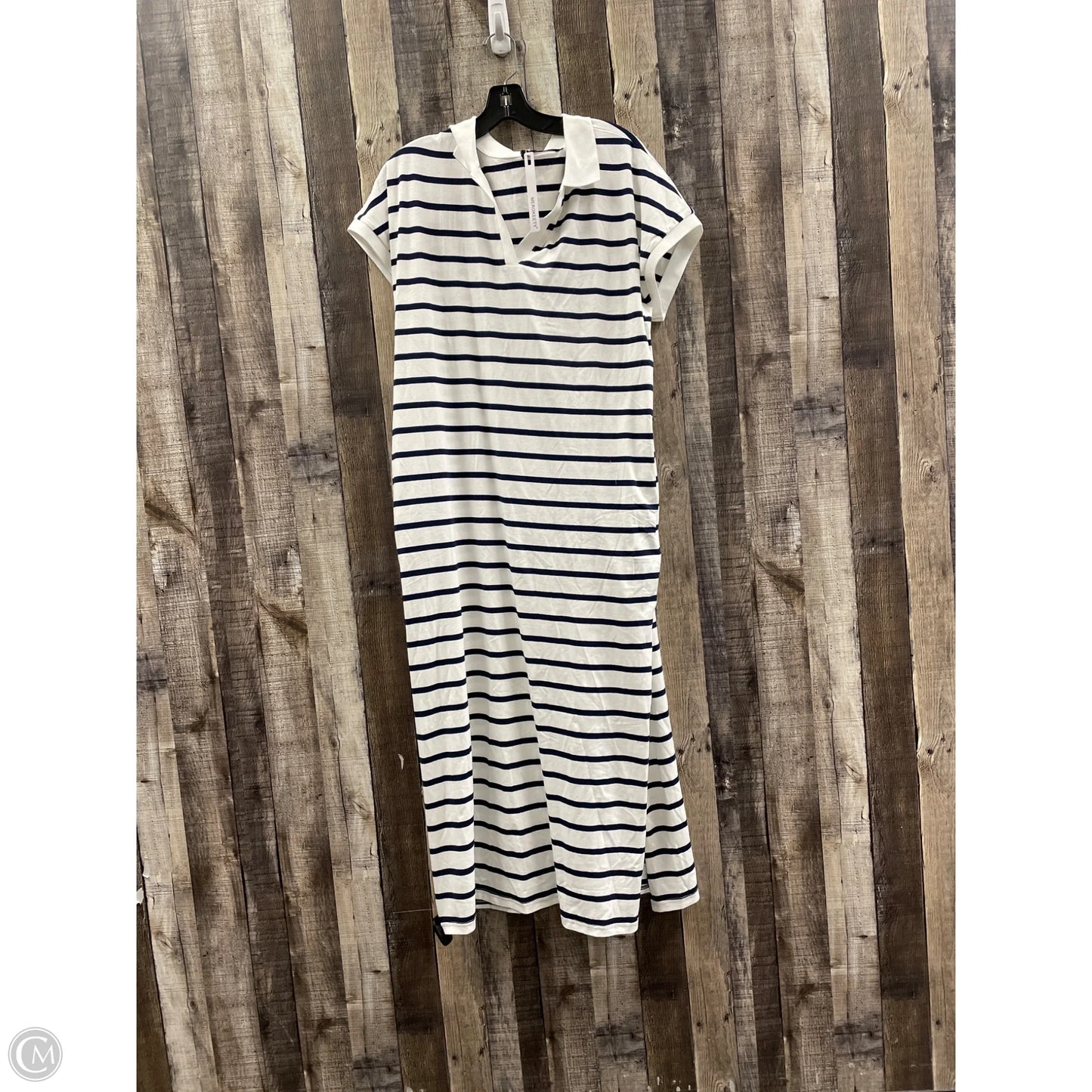 Dress Casual Maxi By Merokeety In Striped Pattern, Size: L