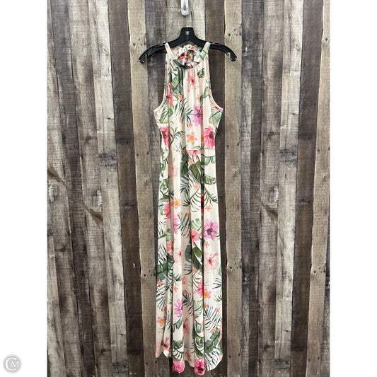 Dress Casual Maxi By Cmf In Floral Print, Size: L