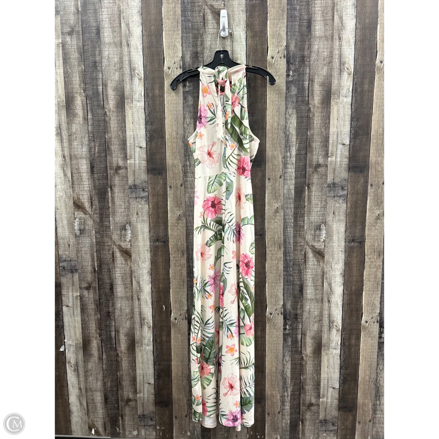 Dress Casual Maxi By Cmf In Floral Print, Size: L