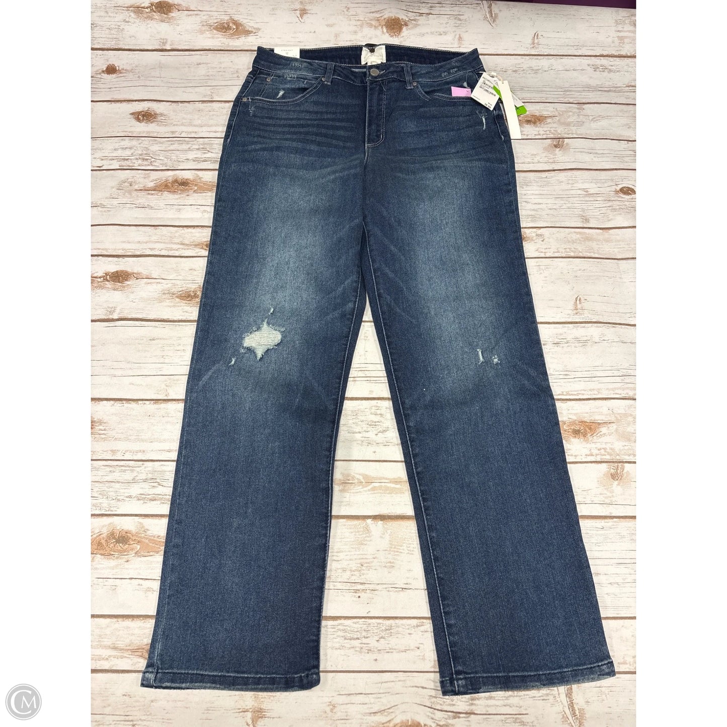 Jeans Straight By Clothes Mentor In Blue Denim, Size: 12