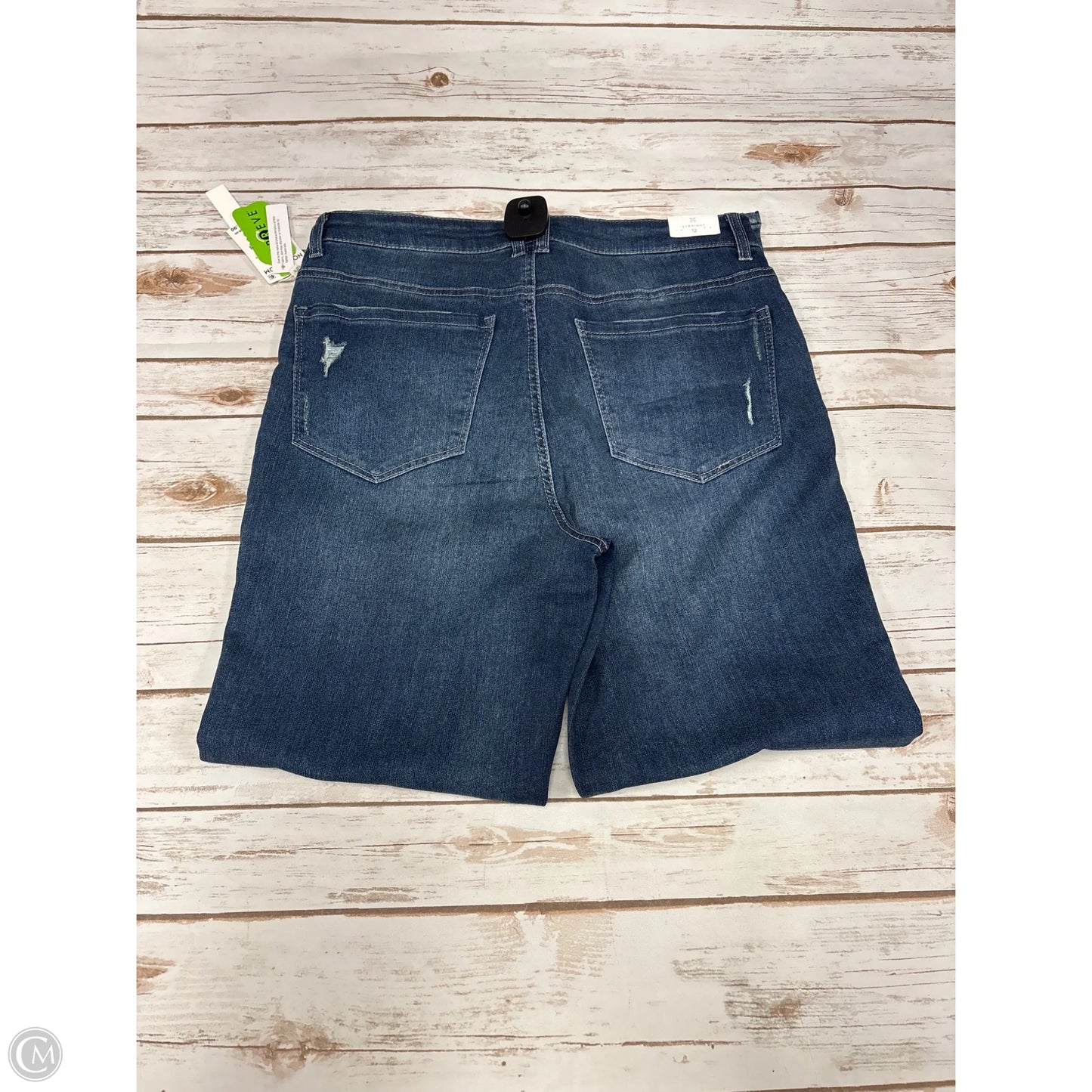 Jeans Straight By Clothes Mentor In Blue Denim, Size: 12