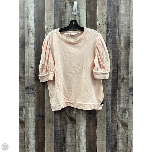 Sweatshirt Crewneck By Loft In Peach, Size: L