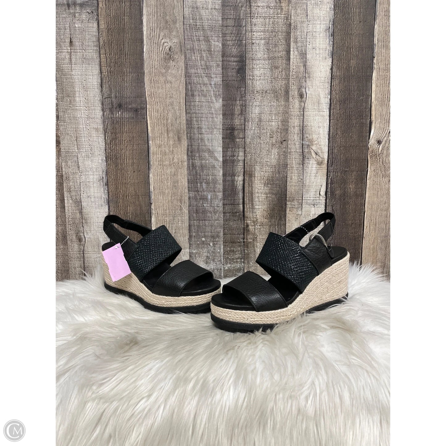 Sandals Heels Wedge By Sorel In Black, Size: 8