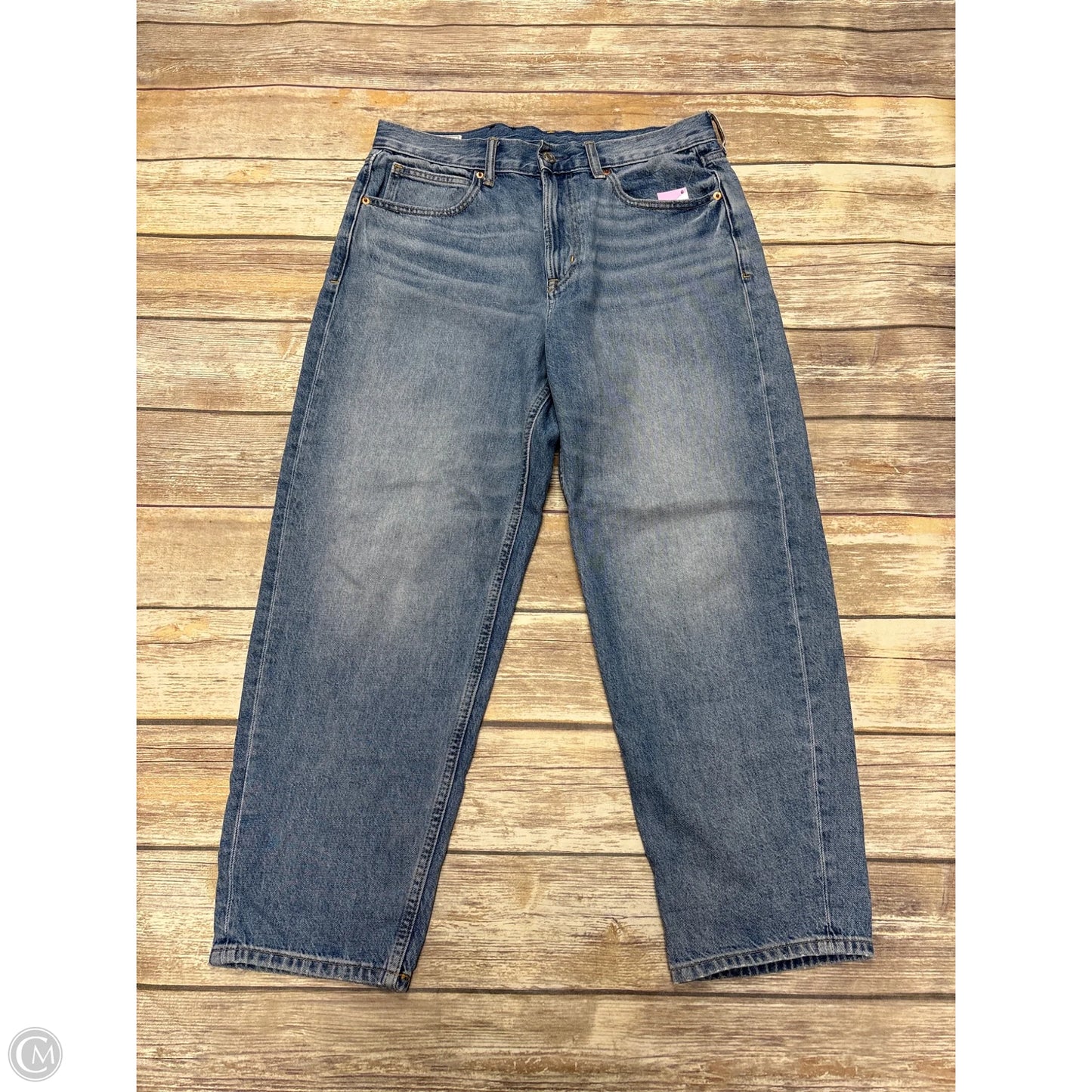 Jeans Straight By Gap In Blue Denim, Size: 8