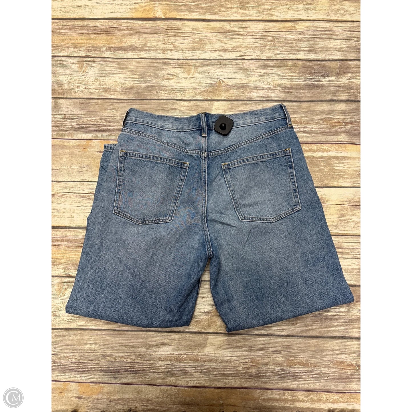 Jeans Straight By Gap In Blue Denim, Size: 8