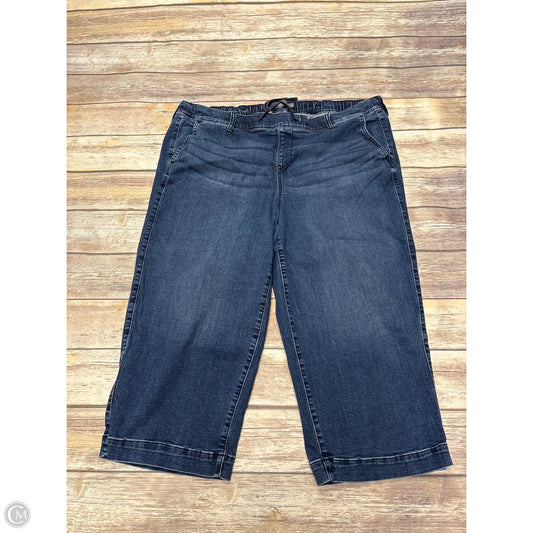 Jeans Cropped By Torrid In Blue Denim, Size: 3x