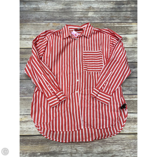 Top Long Sleeve By Loft In Striped Pattern, Size: S