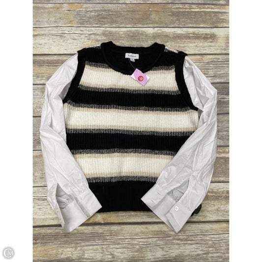 Top Long Sleeve By Evereve In Multi-colored, Size: S