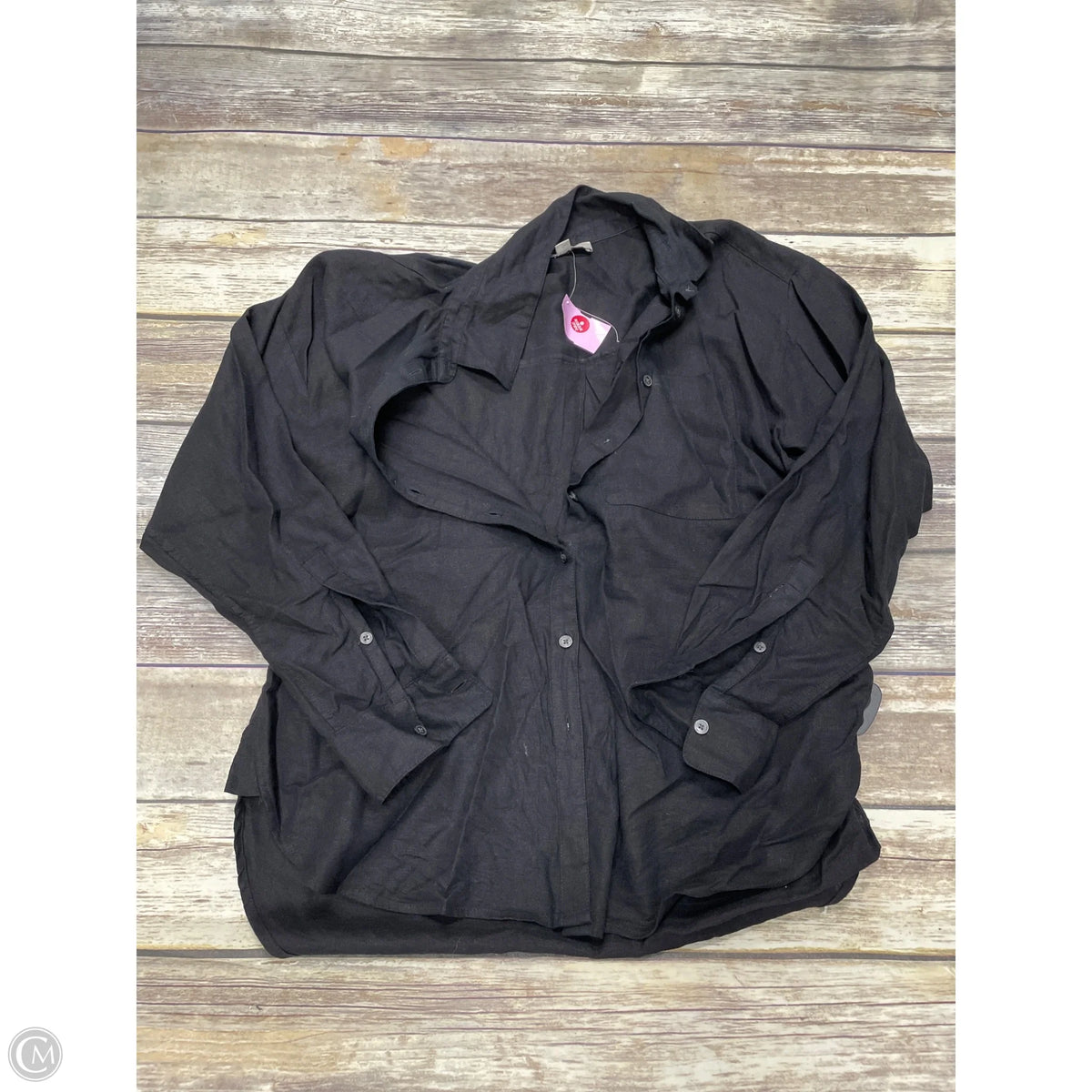 Top Long Sleeve By Loft In Black, Size: S