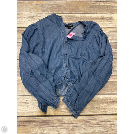 Top Long Sleeve By Sanctuary In Blue Denim, Size: S