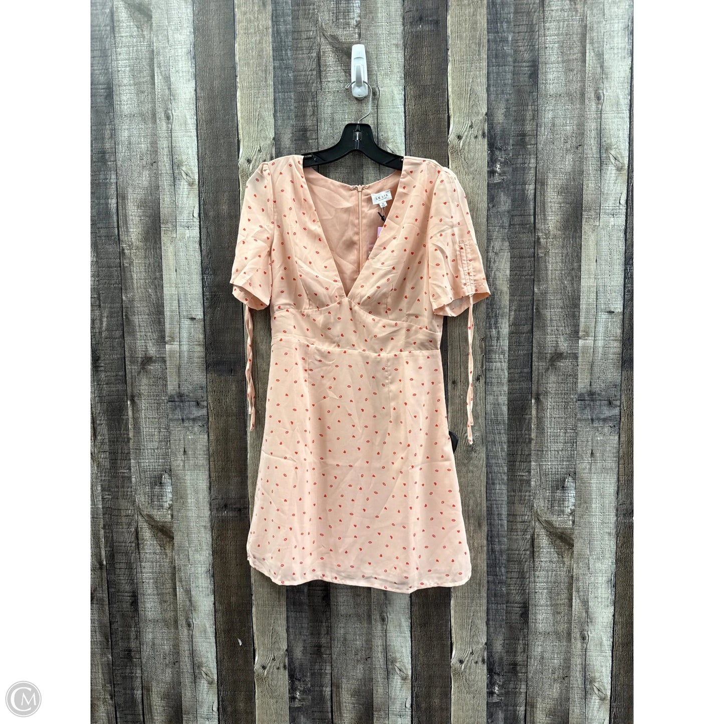 Dress Casual Short By Le Lis In Peach, Size: M