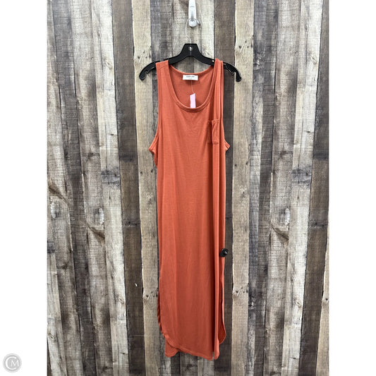 Dress Casual Maxi By Double Zero In Orange, Size: L