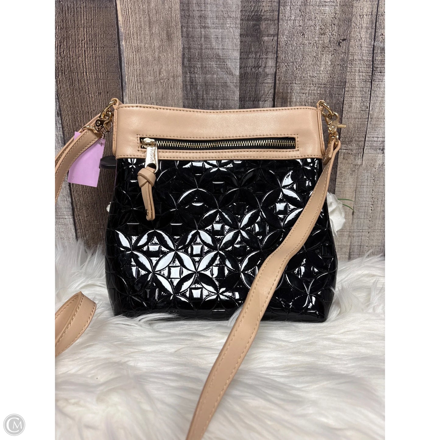 Crossbody Leather By Spartina, Size: Medium