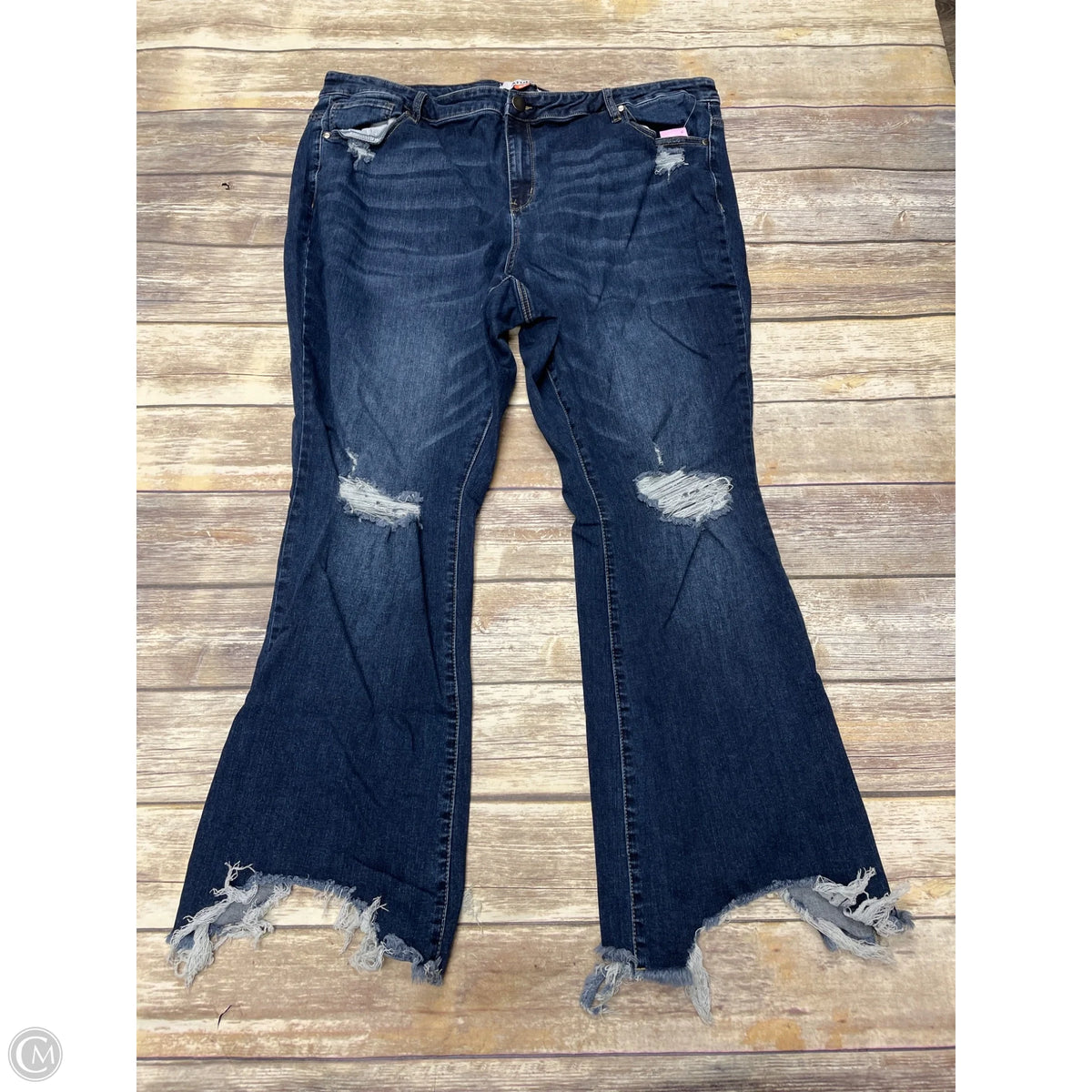 Jeans Flared By Arula In Blue Denim, Size: 24