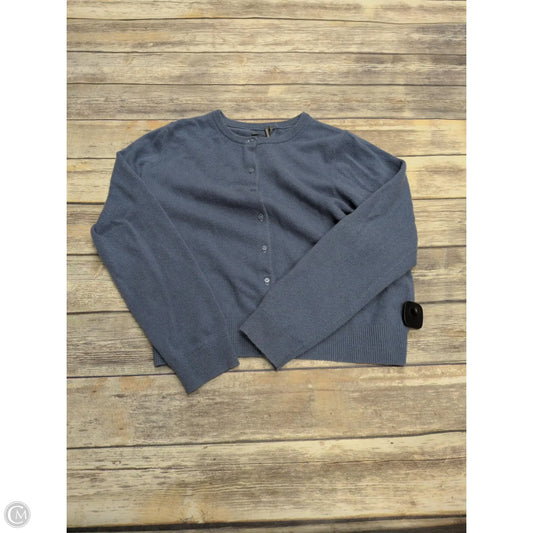 Sweater Cardigan Cashmere By Anthropologie In Blue, Size: L
