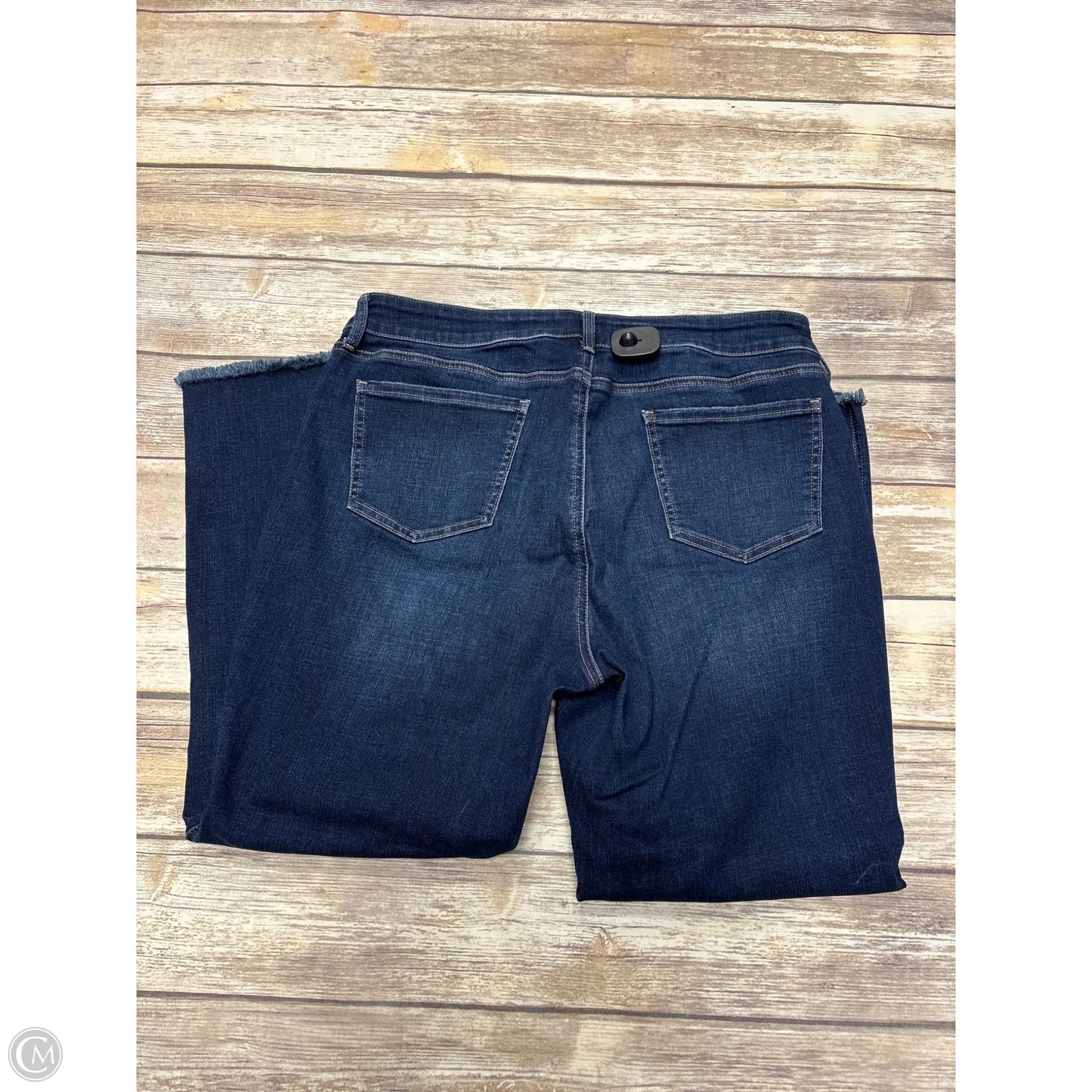Jeans Straight By Not Your Daughters Jeans In Blue Denim, Size: 16