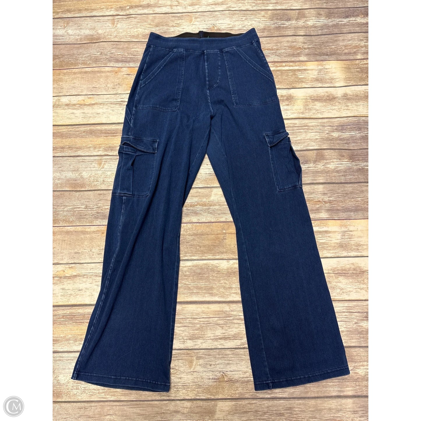 Jeans Flared By Halara In Blue Denim, Size: L