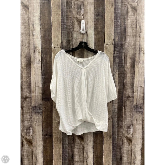 Top Short Sleeve By Umgee In White, Size: M