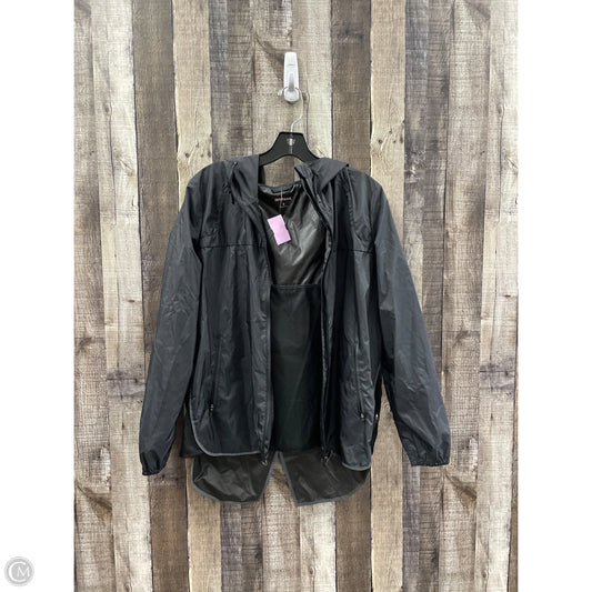 Jacket Windbreaker By Ivy Park In Black, Size: S