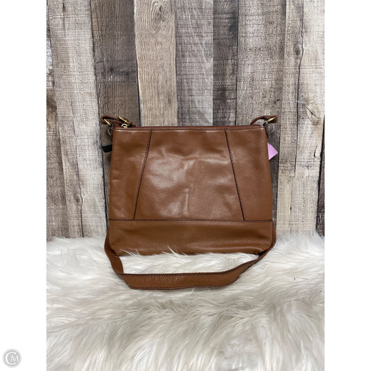 Crossbody Leather By Fossil, Size: Large