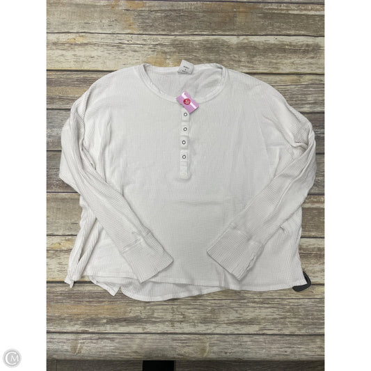 Top Long Sleeve By Aerie In White, Size: Xl