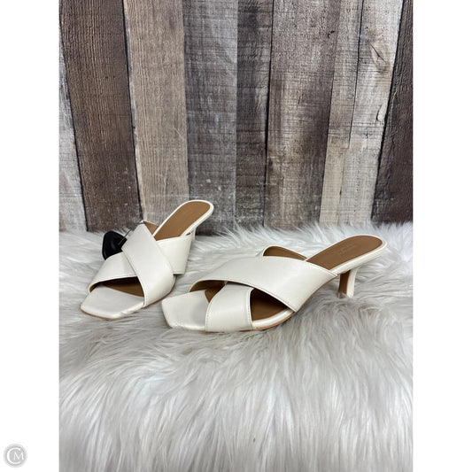 Sandals Heels Kitten By Nordstrom In Cream, Size: 7