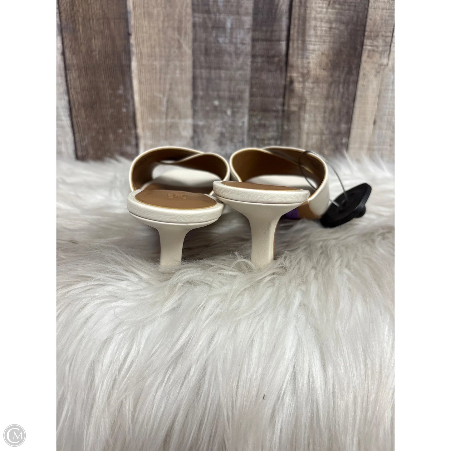 Sandals Heels Kitten By Nordstrom In Cream, Size: 7