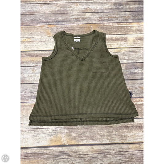 Top Sleeveless By Cme In Green, Size: L