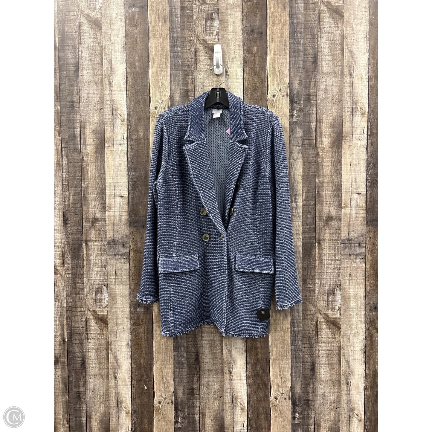 Blazer By Chicos In Blue, Size: L