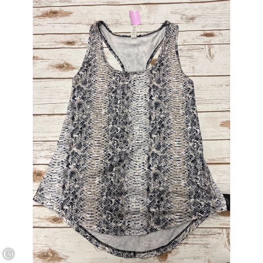 Athletic Tank Top By Balance Collection In Snakeskin Print, Size: L