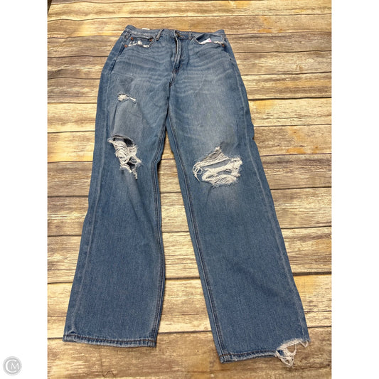 Jeans Boyfriend By American Eagle In Blue Denim, Size: 8