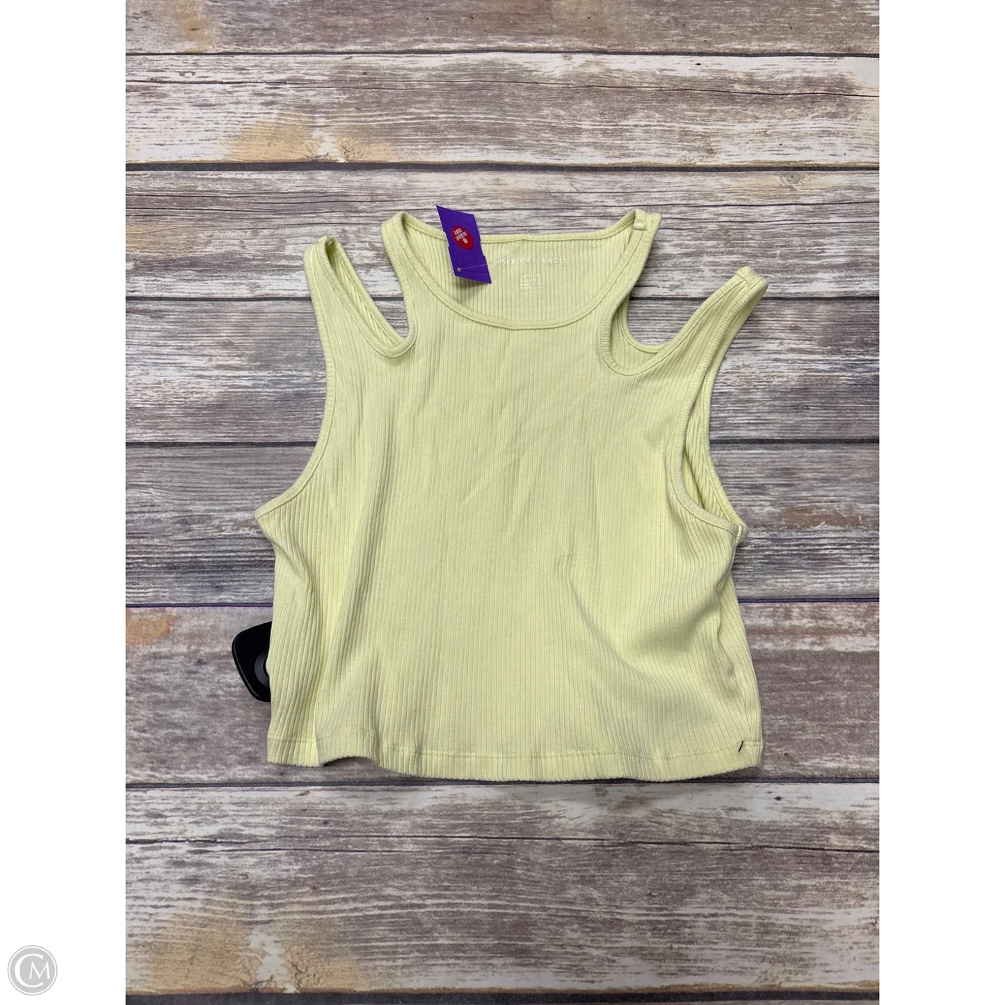 Top Sleeveless By American Eagle In Yellow, Size: M