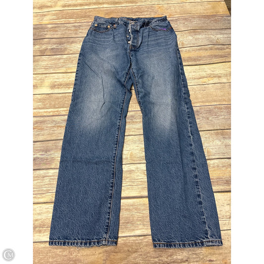 Jeans Straight By Levis In Blue Denim, Size: 8