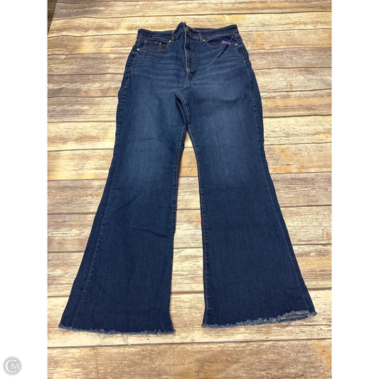 Jeans Wide Leg By Loft In Blue Denim, Size: 14