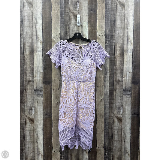 Dress Casual Midi By Main Strip In Purple, Size: S