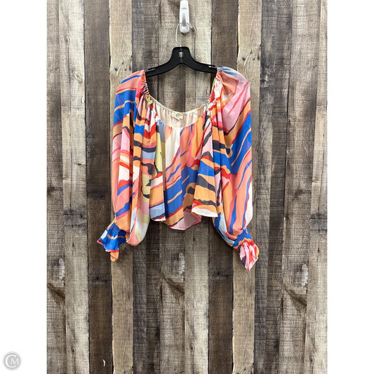 Top Long Sleeve By Entro In Multi-colored, Size: S