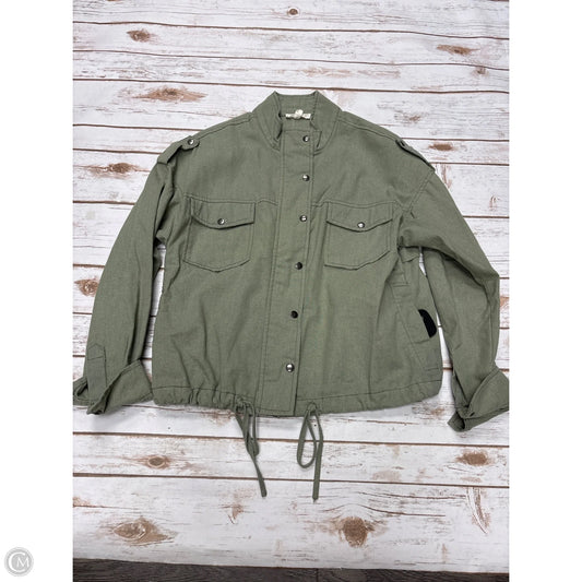 Jacket Denim By Blu Pepper In Green Denim, Size: S