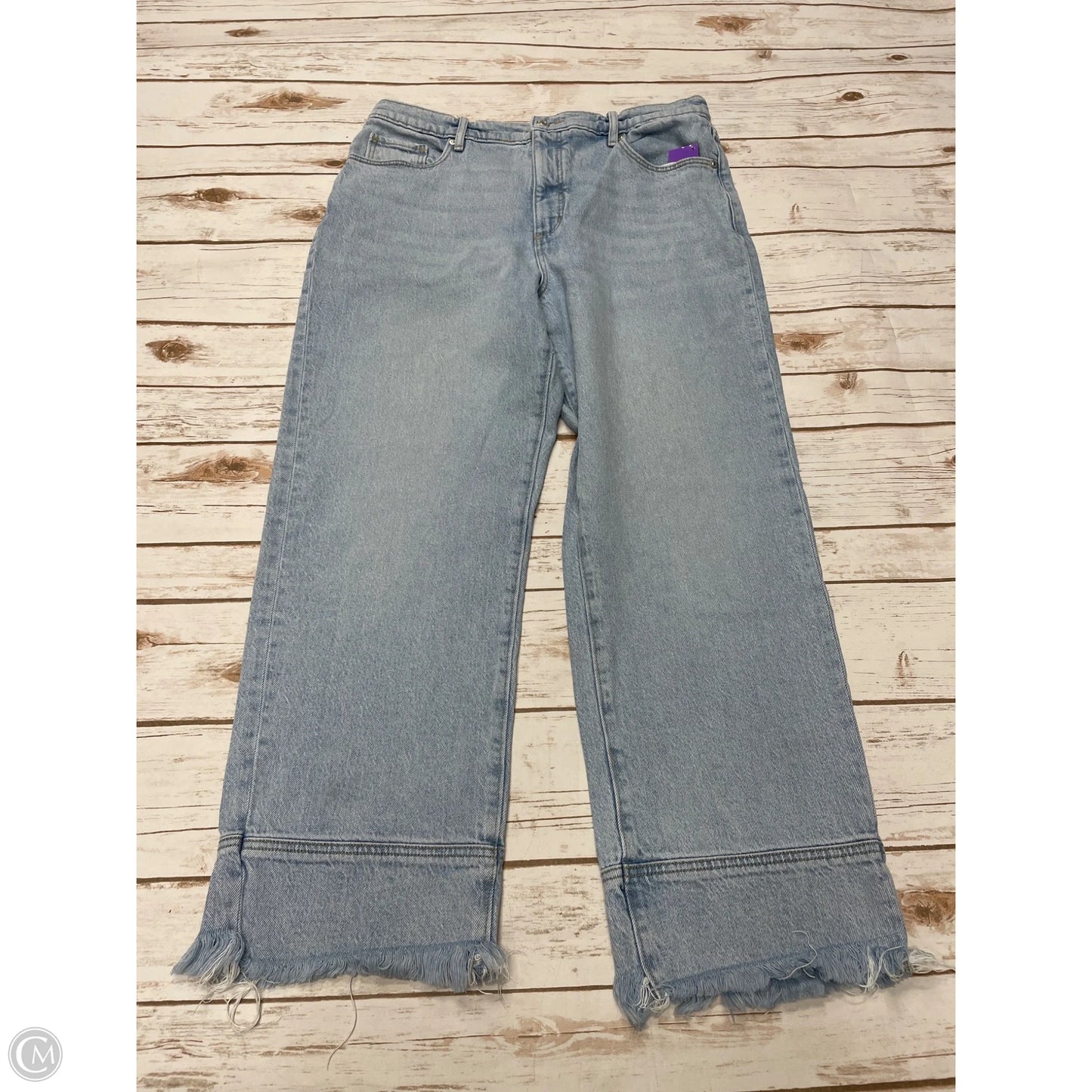 Jeans Straight By Loft In Blue Denim, Size: 12