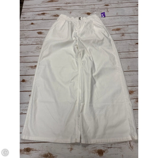 Pants Wide Leg By Cme In White, Size: L