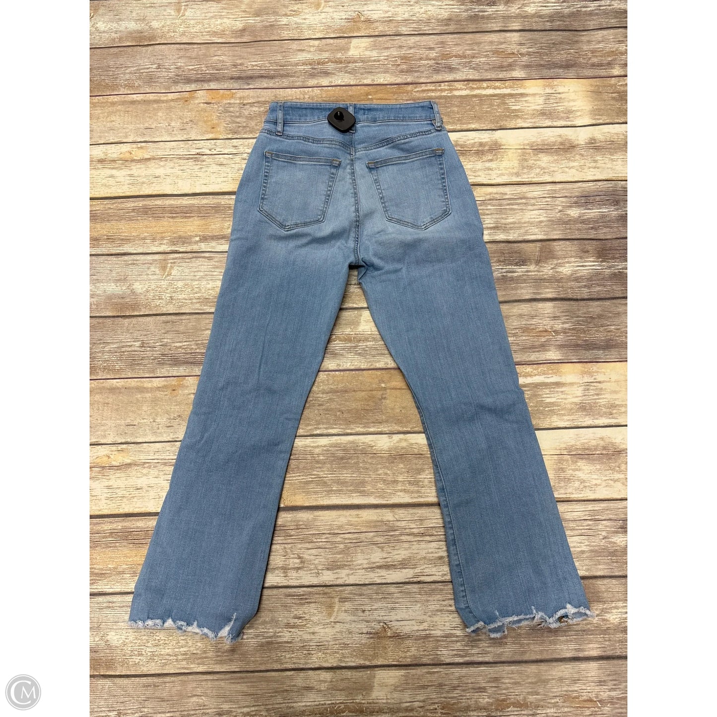 Jeans Cropped By Loft In Blue Denim, Size: 0