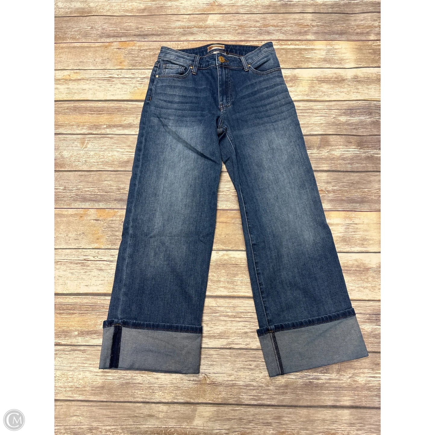 Jeans Wide Leg By J. Crew In Blue Denim, Size: 2