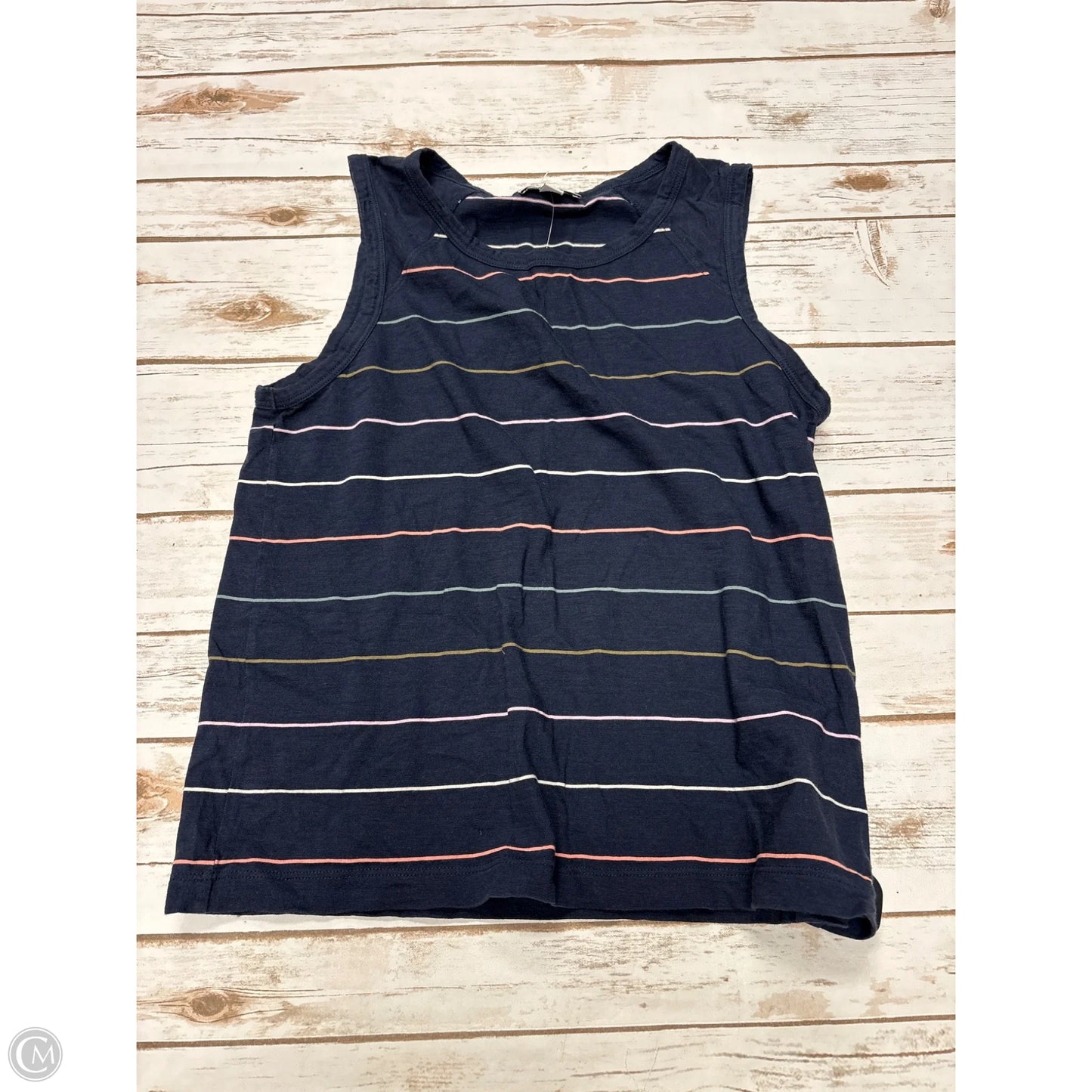 Top Sleeveless By Evereve In Navy, Size: M