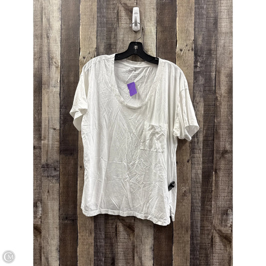 Top Short Sleeve Basic By Lou And Grey In White, Size: M